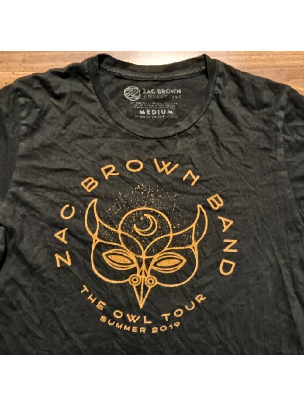 Zac Brown Band 2019 Concert T-shirt - Medium // ZBB Music Tour Tee Shirt Retro
